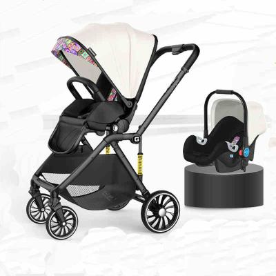 China Multifuction Baby Stroller Logo Baby Stroller Multi Function Customized Carriage Pram Newborn Foldable Bebe Coche for sale