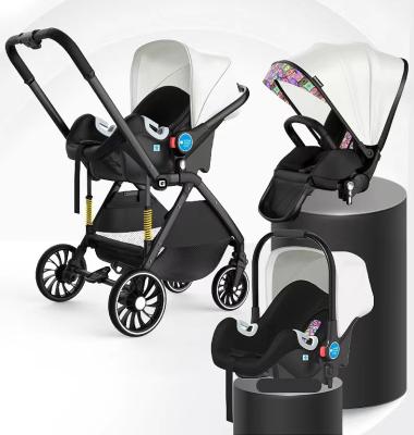 China European standard bebe carrinho frame baby stroller luxury aluminum bebek canvas arabasi for traveling for sale