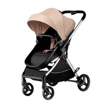 China New Folding Baby Stroller Carriage Landscape Travel System Stroller Pram Summer Autumn Canvas Pram High for sale