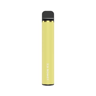 Cina Dispositivo eliminabile Vape 1200mAh del baccello di 1500 soffi del ghiaccio giallo del limone in vendita