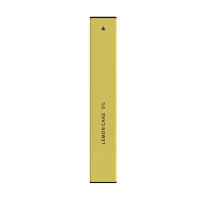 China Lemon Disposable Mini E Cigarette 400Puffs 280mAh Battery Yellow Vape Pen for sale