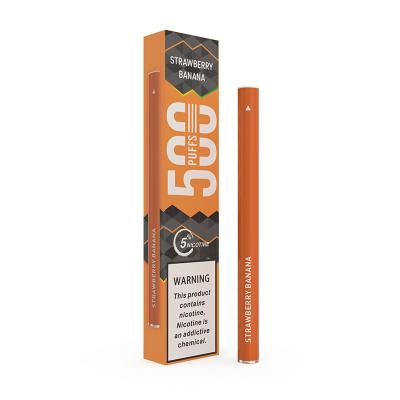 China Orange 280mAh Smoke Electronic Cigarette Non Rechargeable 1.3ml 500 Puffs for sale