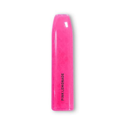 China Pink 600 Puffs Disposable Flat Vape Pen Pod Device 3.7V Lemonade for sale