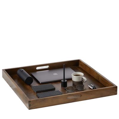 China European wooden dish, tea/drinks tray, dinner serving tray for sale