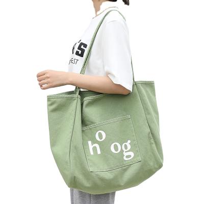 China Fashion Custom Outdoor Fashion Beach Bag Large Canvas Tote Bag for sale