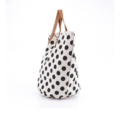 China - Wholesale Simple Shopping Bag Fashion Style Ladies Stain Pattern Tote Bag for sale