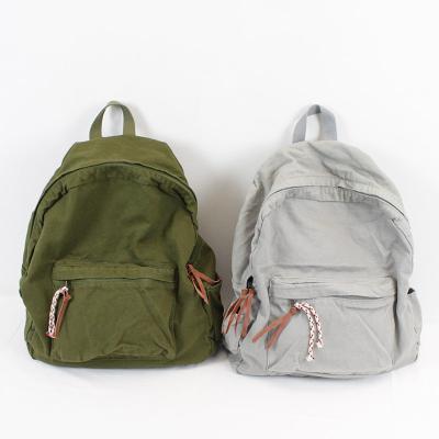 China Fashion waterproof high quality simple style female canvas suitable for school backpack for sale