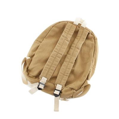 China Canvas Waterproof Backpack Vintage Bookbags Cotton Casual School Backpack for sale