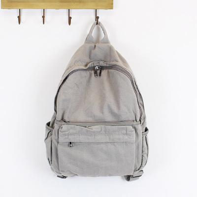 China Custom waterproof Korean cotton canvas fashion backpack school bagpack shoulder tool bags backpack for sale