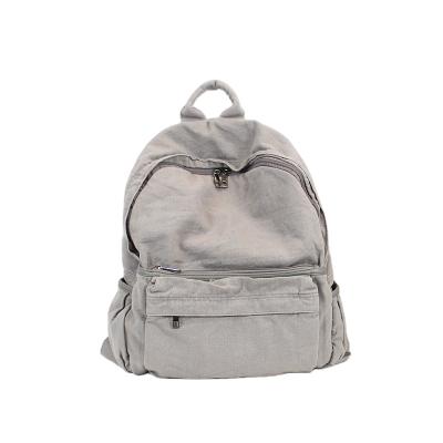 China Waterproof Black Gray White Canvas Wholesale Sport Logo Backpack Custom Free Sample for sale