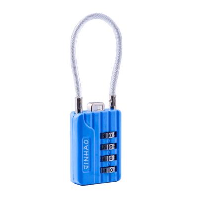 China 4 Digit Password Padlock Luggage Lock Gym Mini Wire Lock Creative Anti-theft Cabinet for sale