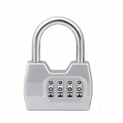 China Outdoor Security Padlock 4 Digit Combination Lock Portable Waterproof Anti-theft Protective Padlock for sale