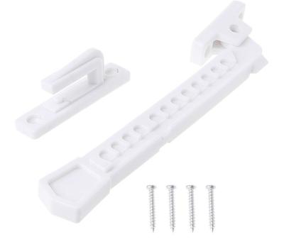 China Modern ABS Window Brace Sash Child Safety Baby Window Latch Window Stay Hook With Screws for sale