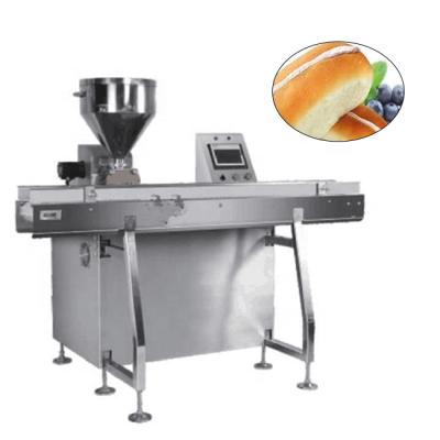 China Hotels Automatic High Efficiency Hygiene Equal Amount Uniformity Slicesing Pizza Bread Jam Filling Machine for sale