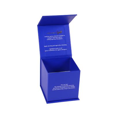 China Recycle Custom Empty Square Jar 60ml Magnetic Cream Bottle Skin Care Products Packaging Candle Jar Gift Box for sale