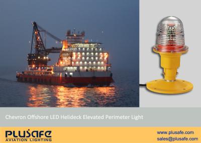 China Flange Base Mounted Cap 437 Helideck Lighting Green LED Chevron Offshore for sale