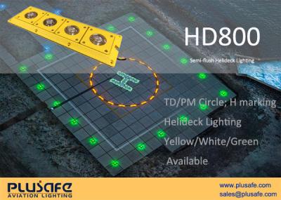 China TD / PM circle Cap 437 Helideck Lighting Semi - flush Mounted Light Panel Marine Treatment for sale