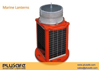 China 316 Stainless Steel Solar Marine Lantern IP66 Red Fixed or Flashing 20 Days Automony for sale