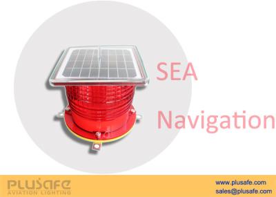 China Polycarbonat, das Solarmarinelaterne für Seenavigation/Luftfahrt-Warnung unterbringt zu verkaufen