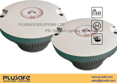 China Lente rasante del vidrio de Borosilicate de la luz de borde del helipuerto del verde del LED alta 10W 30cd en venta