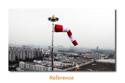 China Orange Color Sleeve Heliport Lighted Wind Cones L-806 Type For Rooftop Building for sale