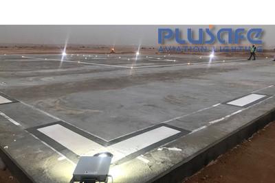 China Prenda impermeable blanca encapuchada del entramado de acero de la iluminación con focos del helipuerto del LED IP65 para el tejado en venta