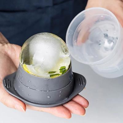 China Large T324 1pc DIY Silicone Ice Mold Cocktail Whiskey Ice Ball Maker Tray Round Sphere Ice Mold Kitchen Viable Bar Accessories for sale