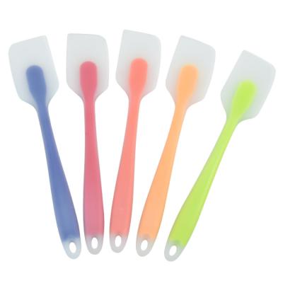 China Sustainable Kitchen A334 Eco-friendly Baking Tools Silicone Translucent Cream Mixing Knife Cake Spatula for sale