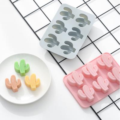 China A241 Tools A241 Sustainable DIY Custom 6 Cactus Chocolate Mold Silicone Cake Sustainable Cake Mold for sale