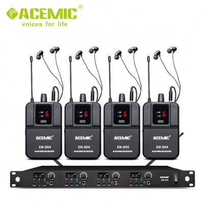 China Good Quality ACEMIC EM-D04 Lavalier Monitor In Ear Wireless Headphones for sale