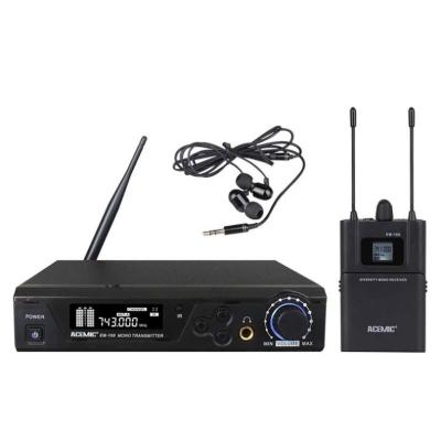 China ACEMIC EM-100 Diversity Metal Real Metal In-Ear Monitor UHF IEM Wireless Stereo System Stage Monitoring for sale