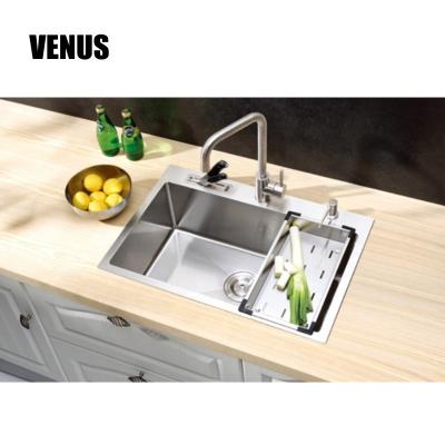 China Without Faucet Factory Made Under Mounted Handmade 304 Kitchen Sink for sale