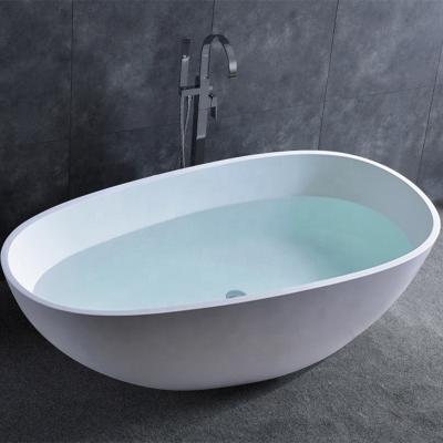 China Luxury Free Customize Artificial Resin Free Acrylic Solid Outdoor Stone Bathtub Hot Tub Stone Tub for sale