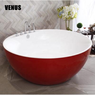 China Luxury Free Customize Artificial Resin Free Acrylic Solid Outdoor Stone Bathtub Hot Tub Stone Tub for sale