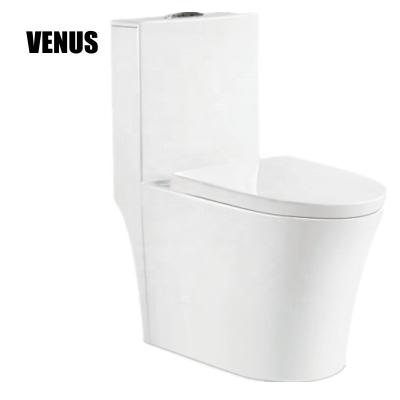 China Automatic Operation Ceramic Washdown One Piece Toilet For Bathroom for sale