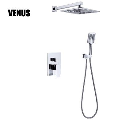 China Luxury Concealed Thermostatic Rainless Rainfall Shower System 2 Function 10