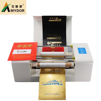 China AMD360C Hotels Automatic Digital Gold Foil Feeding Printing Machine/Hot Foil Stamping Machine/Foil Wedding Card Printer for sale