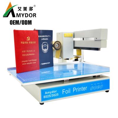 China food & Full Automatic Beverage Plant AMD3025 Gold Foil Stamping Printer Foil Printing Machine for sale