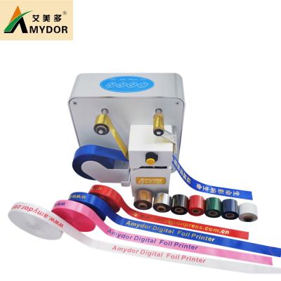 China Hotels Amydor 320 digital hot foil printer digital foil printing machine for ribbon satin ribbon printing machine for sale