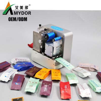 China AMD41digital hotels digital hot foil stamping printer for tea bag coffee bag gold foil printing machine for sale