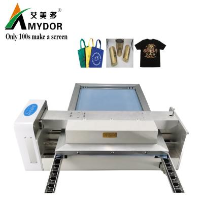 China Printing shops AMD550A automatic silk screen printer screen fast plate making machine for T-shirt printing for sale