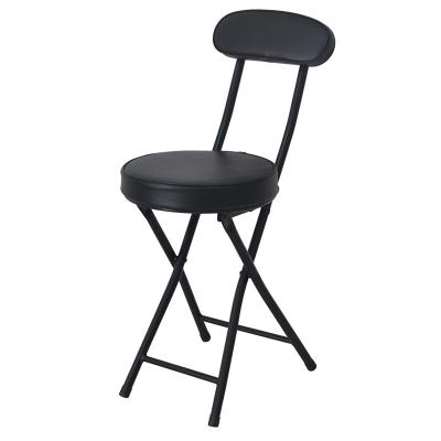 China PU Foldable Cheap Metal Upholstered Folding Chair For Bar for sale