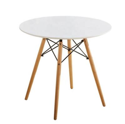 China Detachable Cheap Modern Style Metal Dining Table Wood Sets for sale