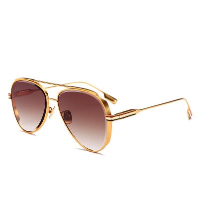 China Silver Sunglasses Sunny Glasses Cheap Shade Prescription Sunglasses Air Man Pilot Elegant Long Nose Bridge Fashion Sun Glasses for sale