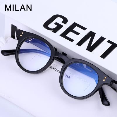 China 2020 Custom Optical Eye Brand Round Acetate Wholesale Fashion Light Glass Frames for sale