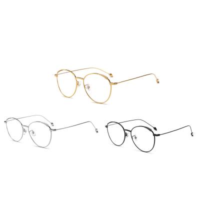 China China Wholesale Cool Light Weight Titanium Eye Fashion Prescription Optical Glass Frames for sale