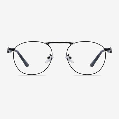 China 2019 Soft Light Wholesale Italy Simple Design Titanic Optical Glasses Metal Eyeglass Frame for sale