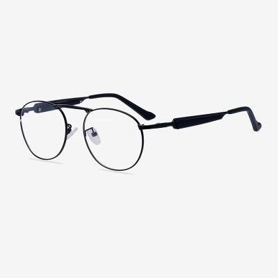 China Light weight wholesales high quality single eyeglass material strudy frame hinge china supplier optical metal glasses for sale