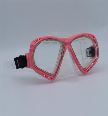 China Adults swim diving mask goggles nose goggles easy breathe mask swim under water full face mask for sale