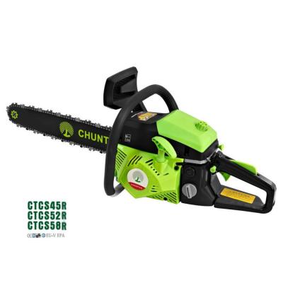 China 2-Stroke Factory Wholesale 52cc Gasoline Saw Heavy Duty Chainsaw Garden Tool Gas Chainsaw For Cutting Wood for sale